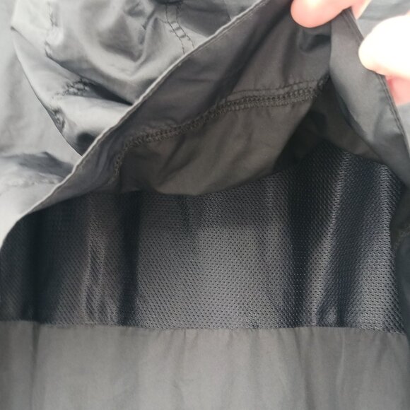 Lauren James Black Pullover Jacket Leopard Print Collar Medium Rain Jacket - Picture 11 of 12